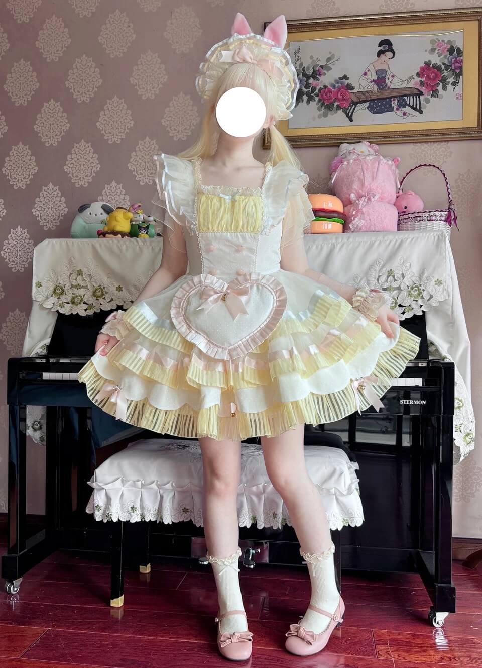 4-Layer Boneless Lolita Petticoat 35cm Short Fluffy Organza Underskirt BY9291