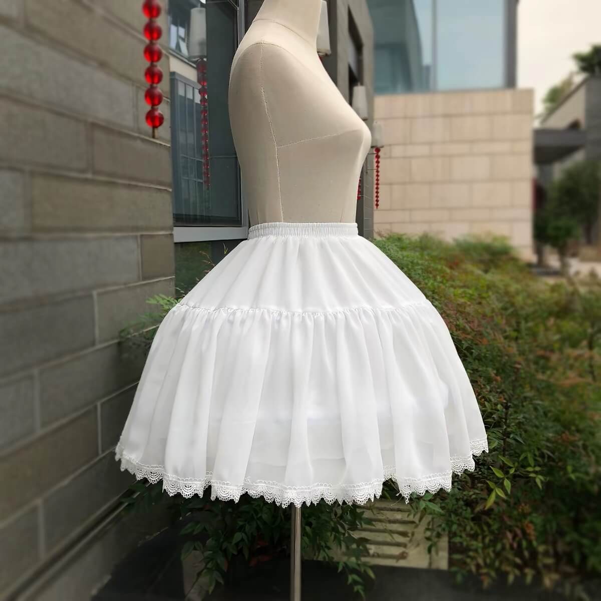 45cm Adjustable Fluff Fishbone Lolita Petticoat BY9288