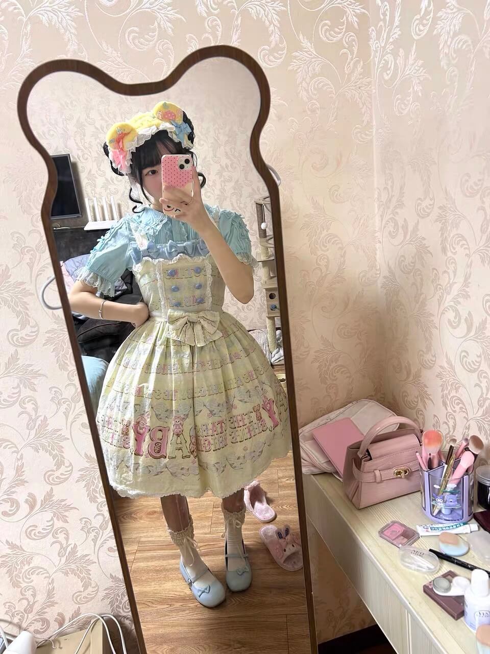 4 Colors Peter Pan Doll Collar Cotton Lolita Blouse BY9266
