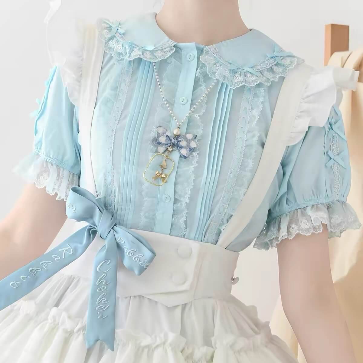 4 Colors Peter Pan Doll Collar Cotton Lolita Blouse BY9266