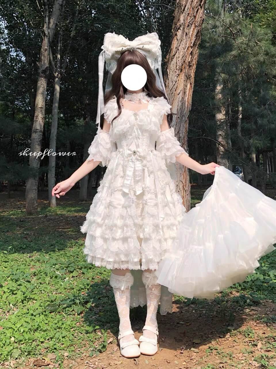 4 Layer 45cm Ultra Poof Boneless Organza Lolita Petticoat BY9292
