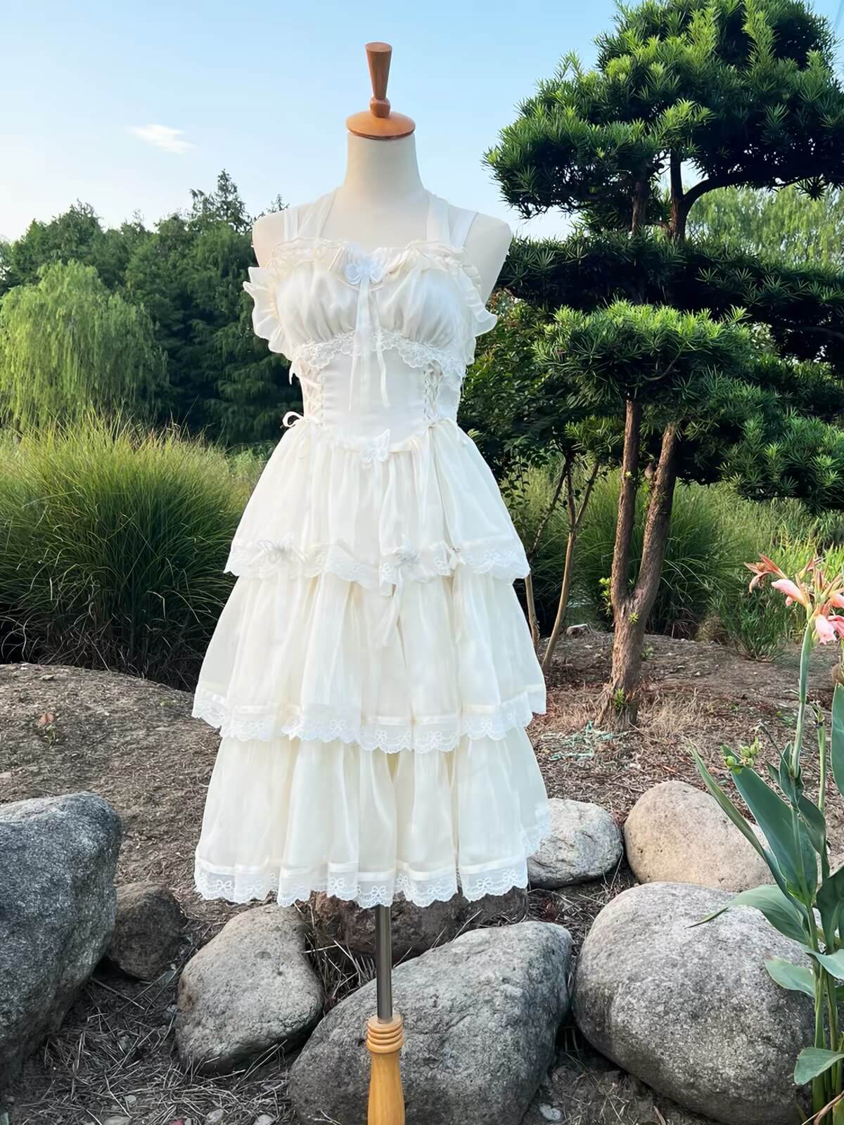 4 Layer 45cm Ultra Poof Boneless Organza Lolita Petticoat BY9292