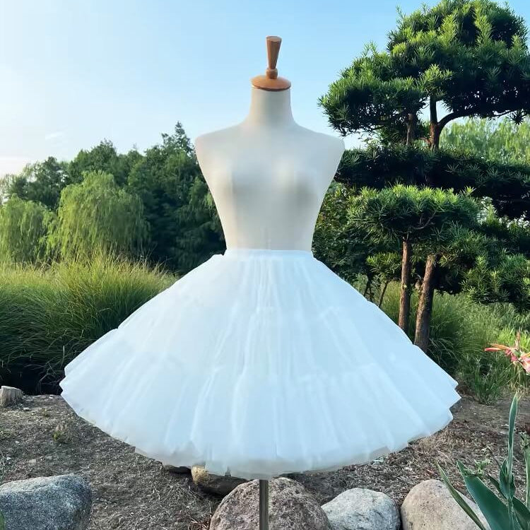 4 Layer 45cm Ultra Poof Boneless Organza Lolita Petticoat BY9292