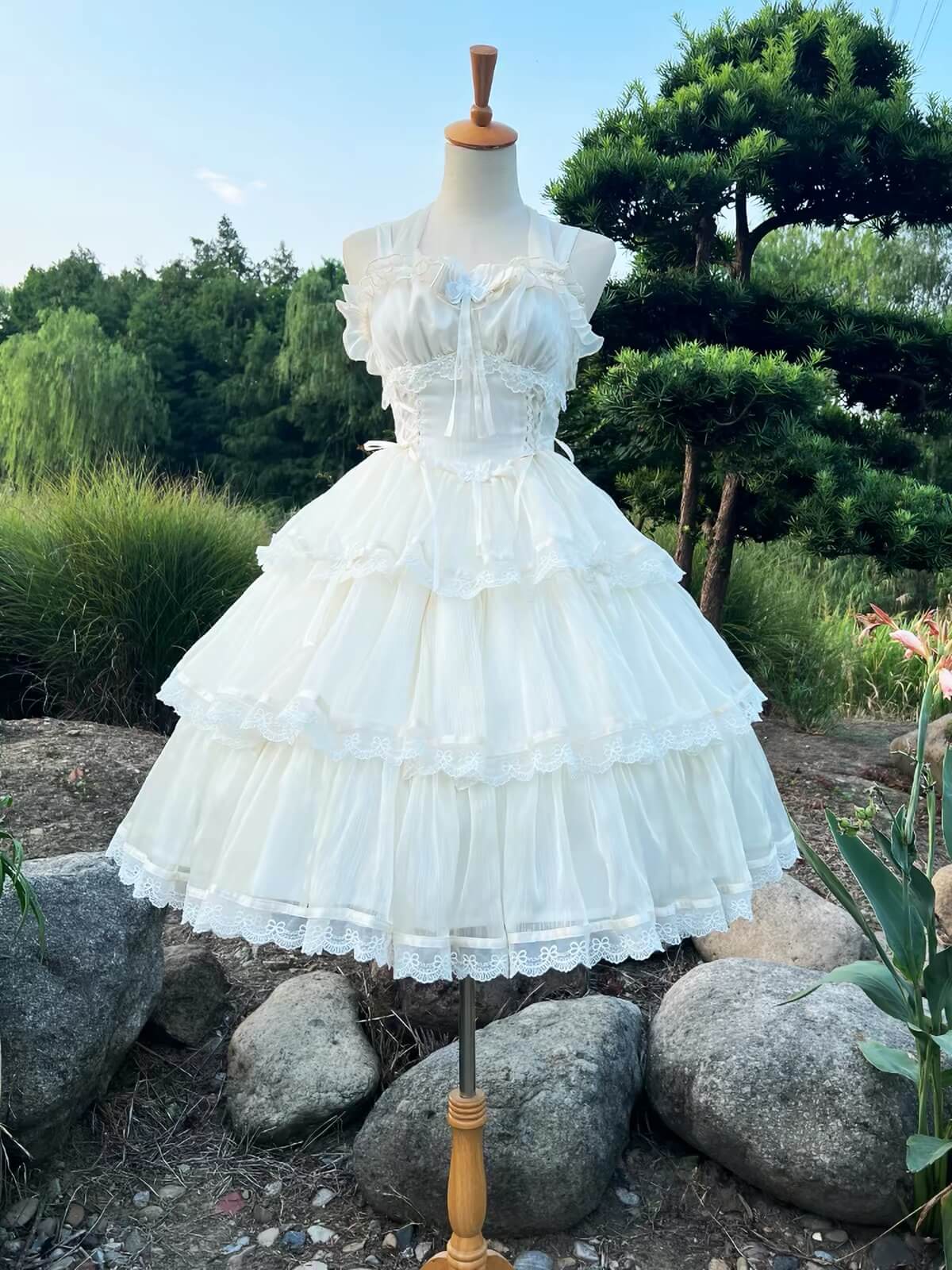 4 Layer 45cm Ultra Poof Boneless Organza Lolita Petticoat BY9292