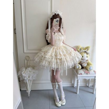 Lolita Dress Ballet Style JSK Sleeveless Strap Dress  BY9112