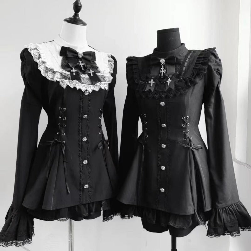 Cute Lolita Flutter Sleeve Dress BY9292