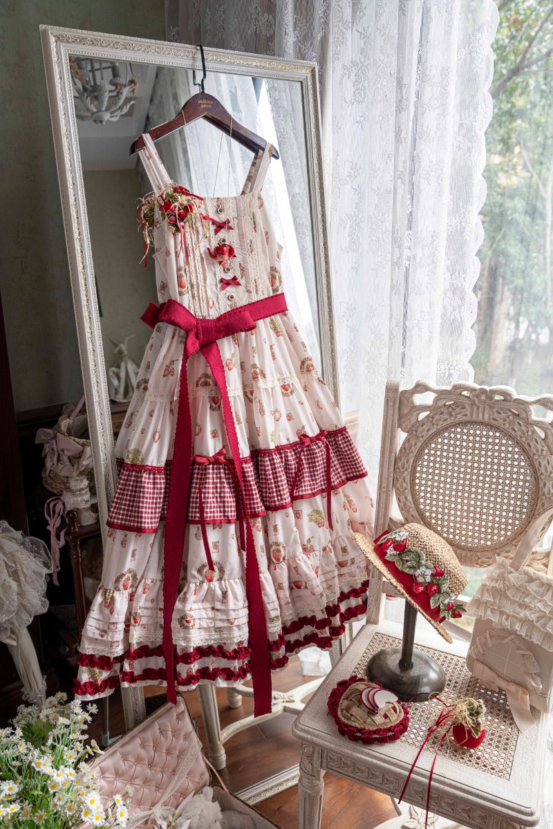 Sweet Little Strawberry Lolita JSK Dress BY1016
