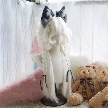 Milky White Jellyfish Cut Curly Lolita Wig BY0941