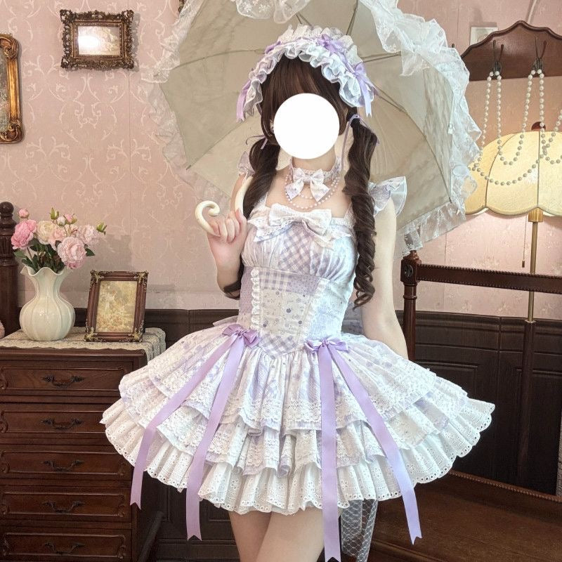 5 Colors Train Light Lolita JSK Lace Fairy Dress|In Stock BY0044