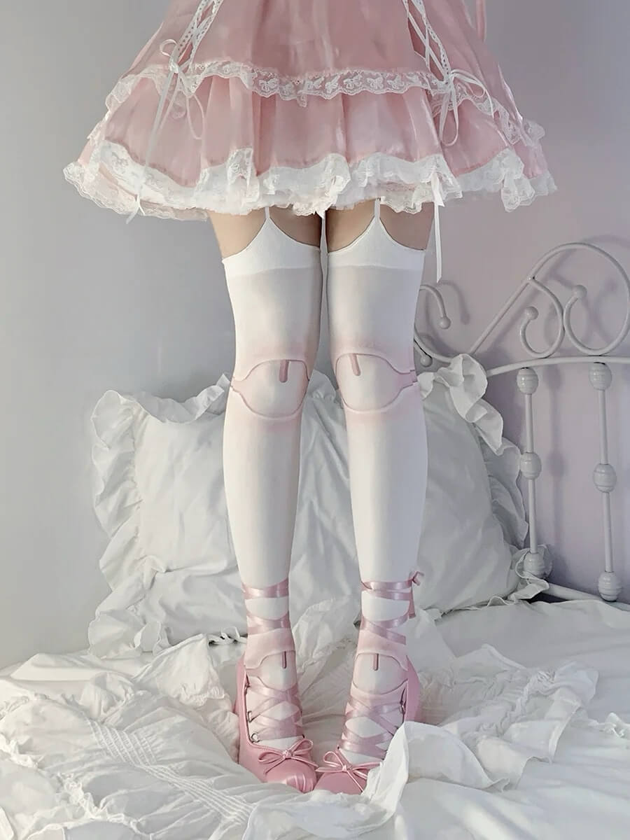80D BJD Joint Doll Printed Lolita Tights BY2222