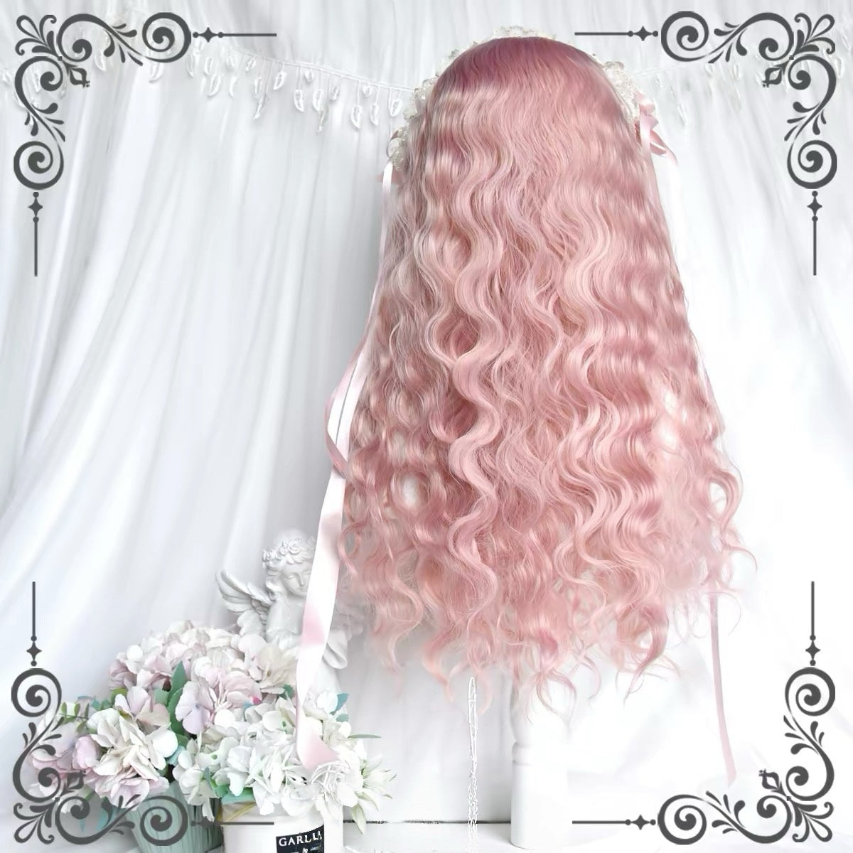 Kawaii Pink Wavy Doll Lolita Cosplay Wig BY1160