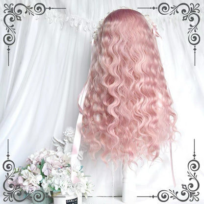 Kawaii Pink Wavy Doll Lolita Cosplay Wig BY1160