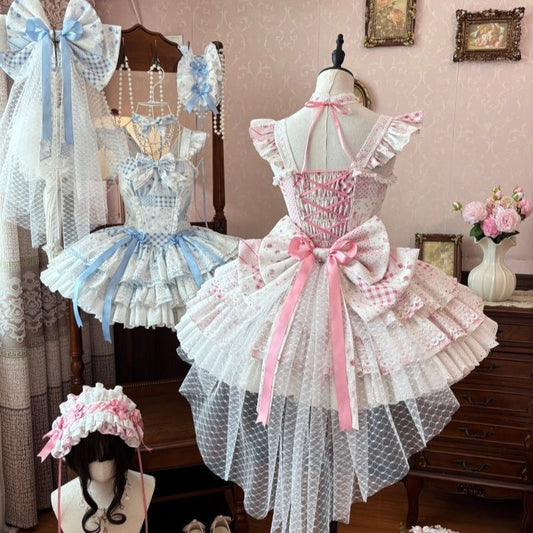 5 Colors Train Light Lolita JSK Lace Fairy Dress|In Stock BY0044