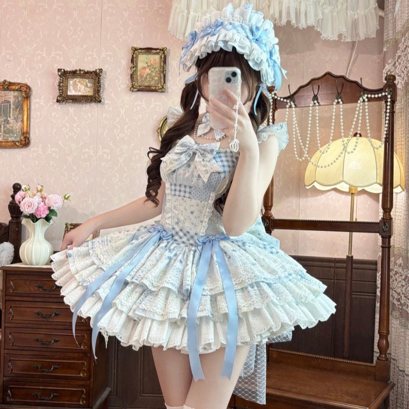 5 Colors Train Light Lolita JSK Lace Fairy Dress|In Stock BY0044