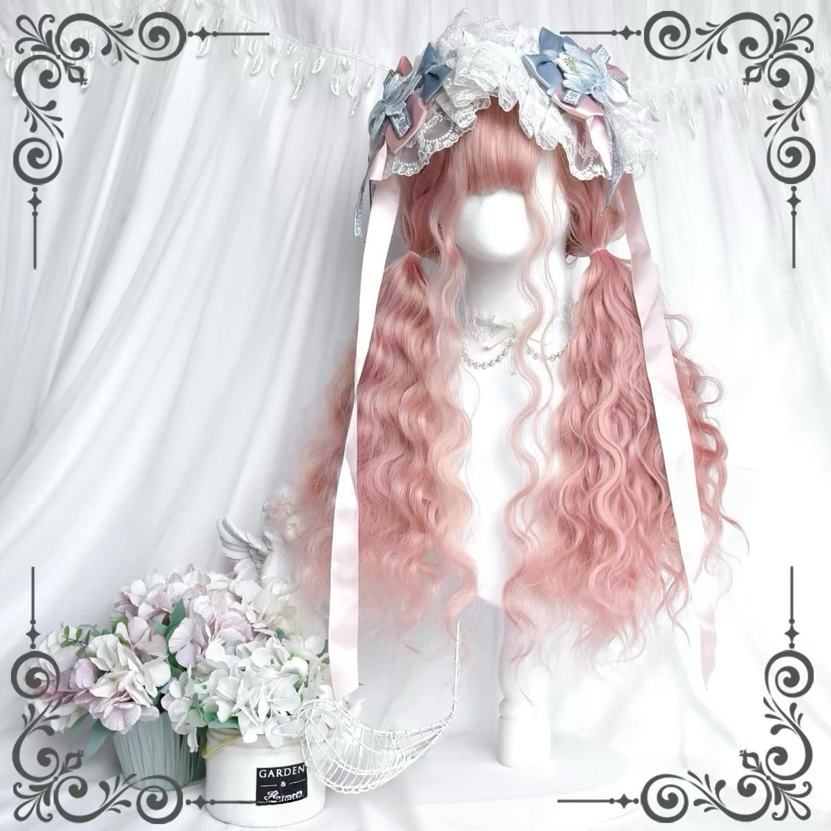 Kawaii Pink Wavy Doll Lolita Cosplay Wig BY1160
