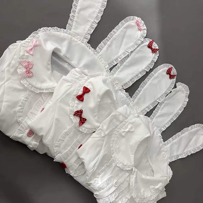 Cute Bunny Ear Short-Sleeve Blouse| In stock BY1120