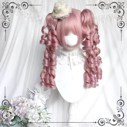 Cute Pink Old-School Roman Curl Lolita Wig BY3366
