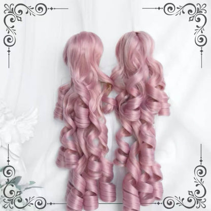 Cute Pink Old-School Roman Curl Lolita Wig BY3366