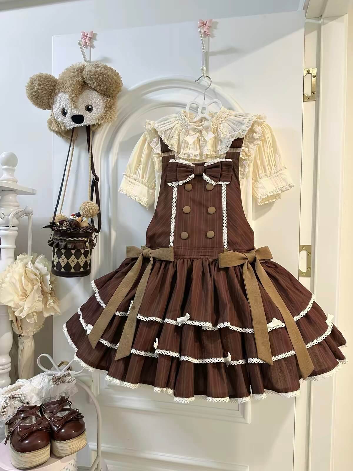 Cute Three Tier Cotton Lolita JSK|In Stock BY1110