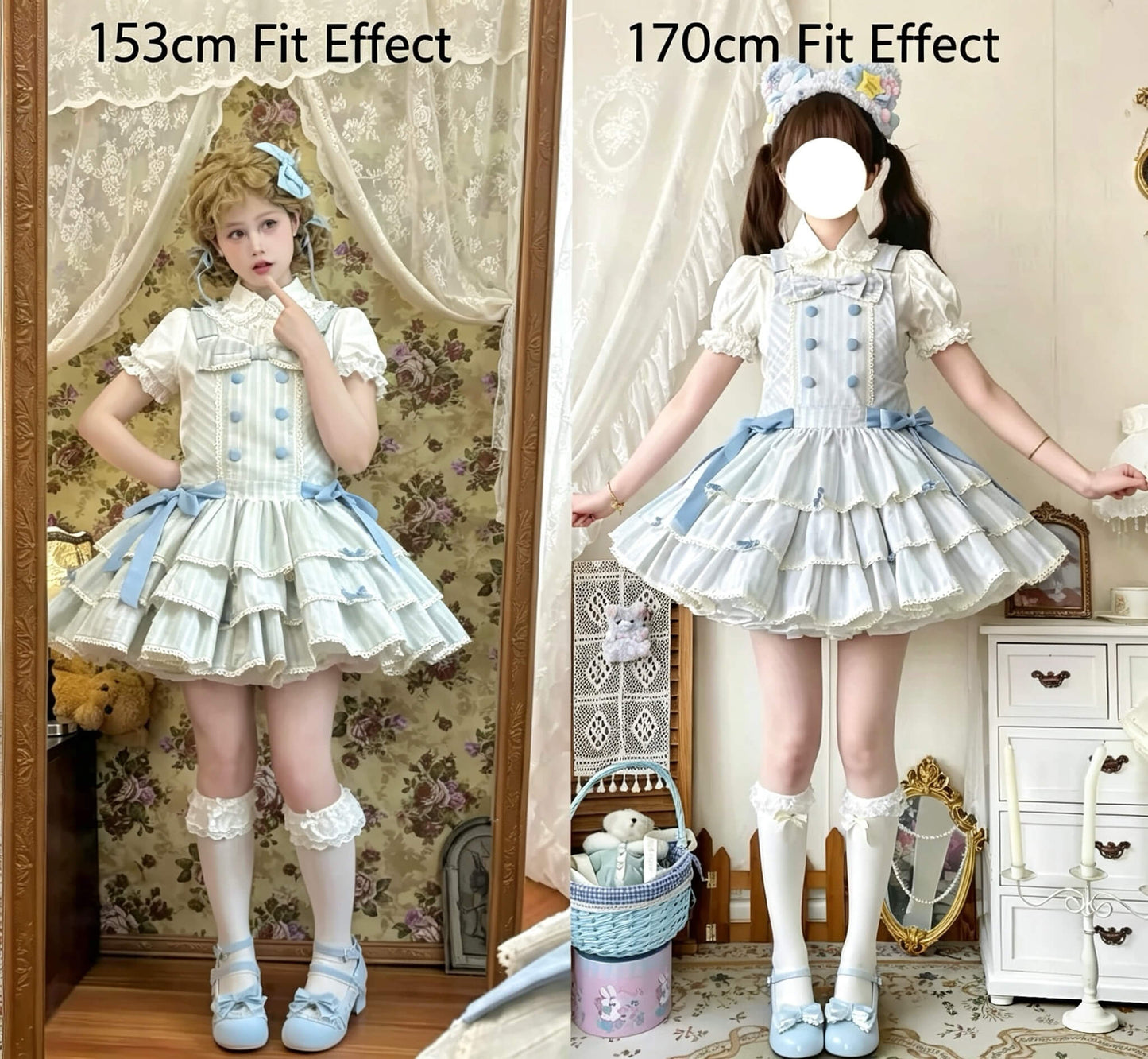 Cute Three Tier Cotton Lolita JSK|In Stock BY1110
