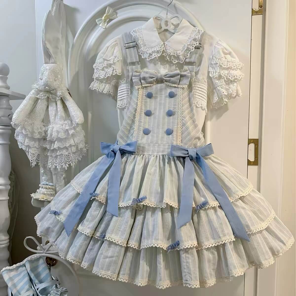 Cute Three Tier Cotton Lolita JSK|In Stock BY1110