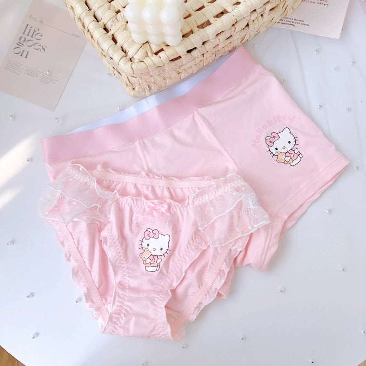 Japanese Cute Hello Kitty Matching Underwear Set for Couples BY2502