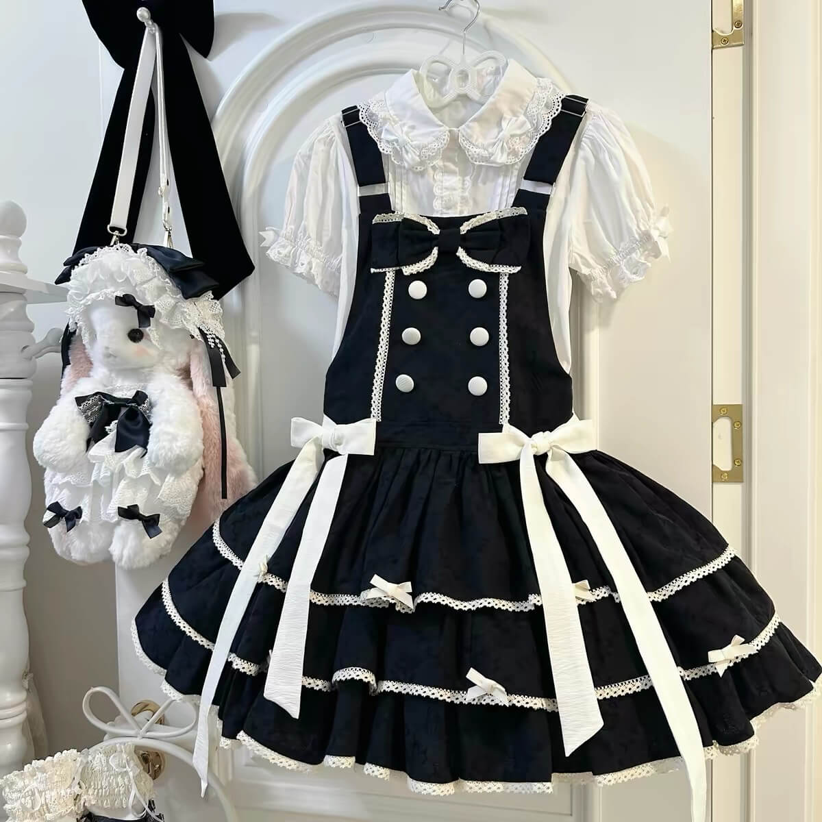 Cute Three Tier Cotton Lolita JSK|In Stock BY1008