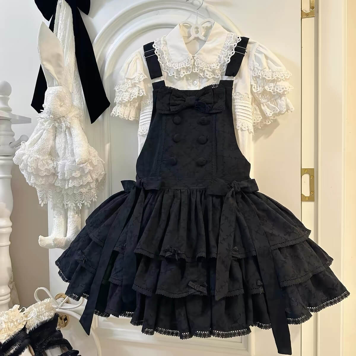 Cute Three Tier Cotton Lolita JSK|In Stock BY1008