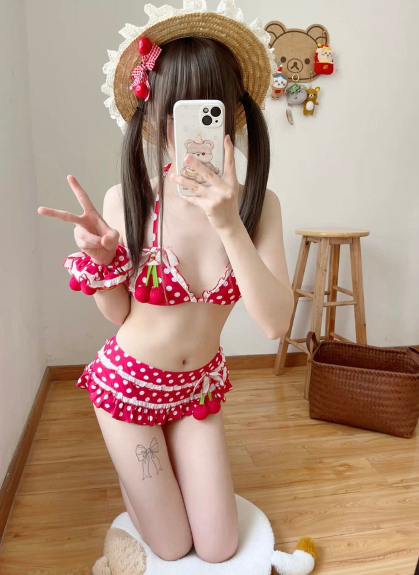 Sweet cherry bikini swimsuit BY0005