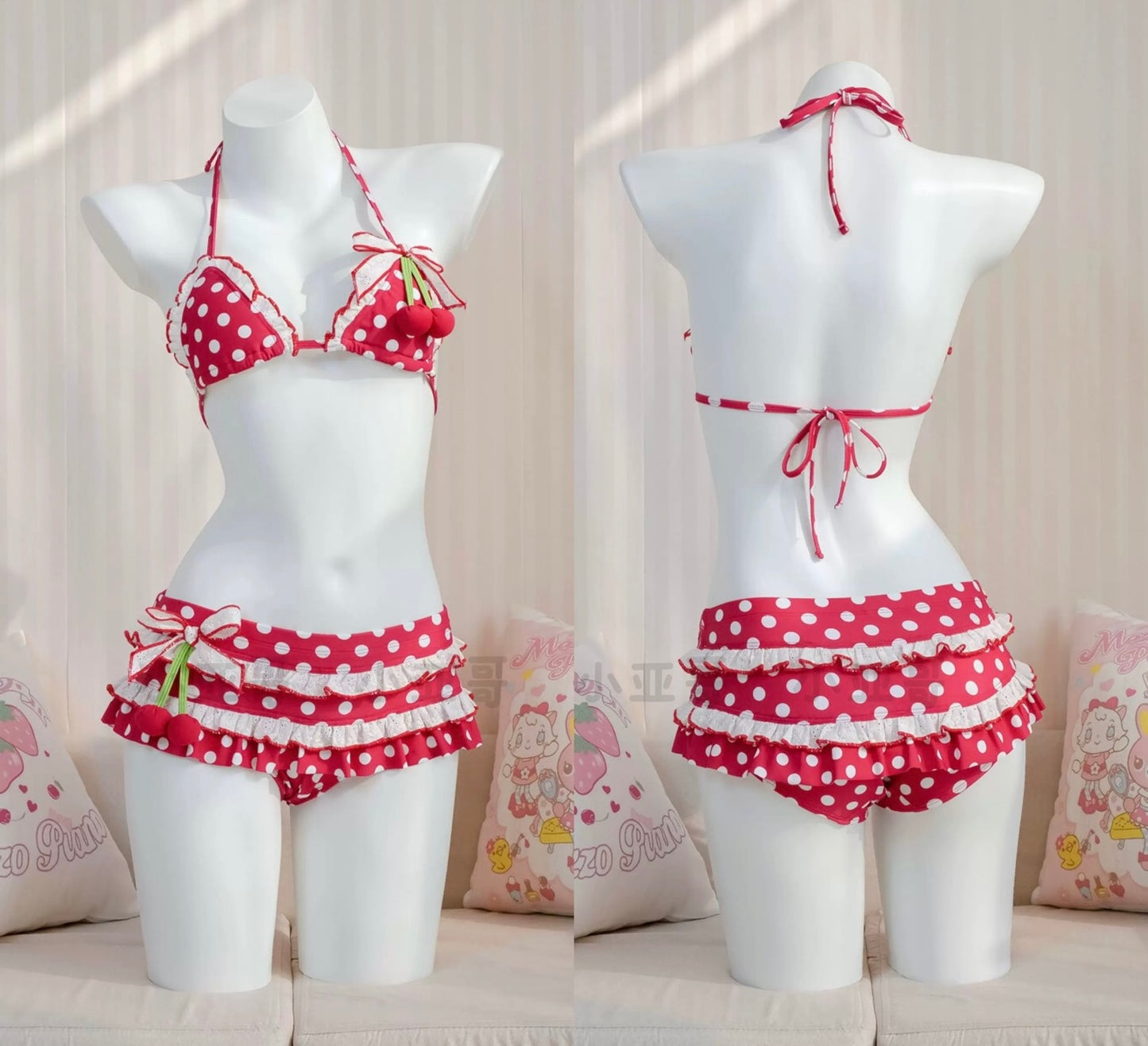 Sweet cherry bikini swimsuit BY0005