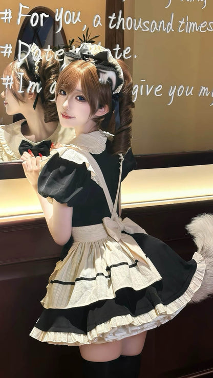Halloween Vintage Maid Lolita Outfit In Stock BY1160