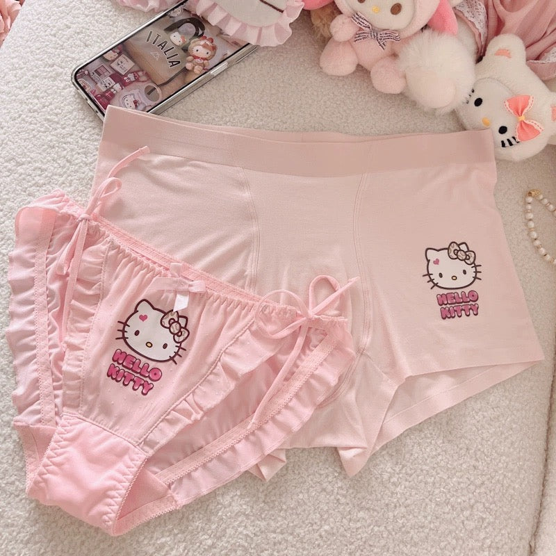 Cute Hello Kitty Couple Underwear Set BY2503