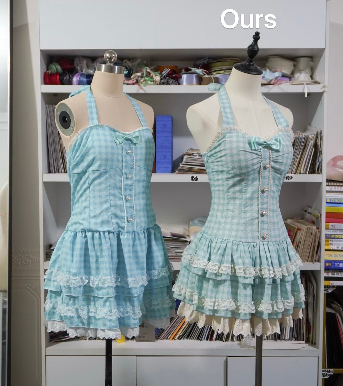 New Sweet Summer Mint Nana Dress Puffy Skirt BY0022