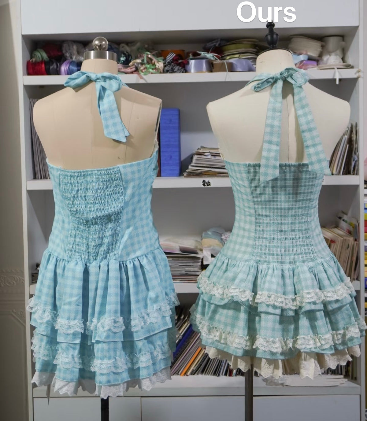 New Sweet Summer Mint Nana Dress Puffy Skirt BY0022