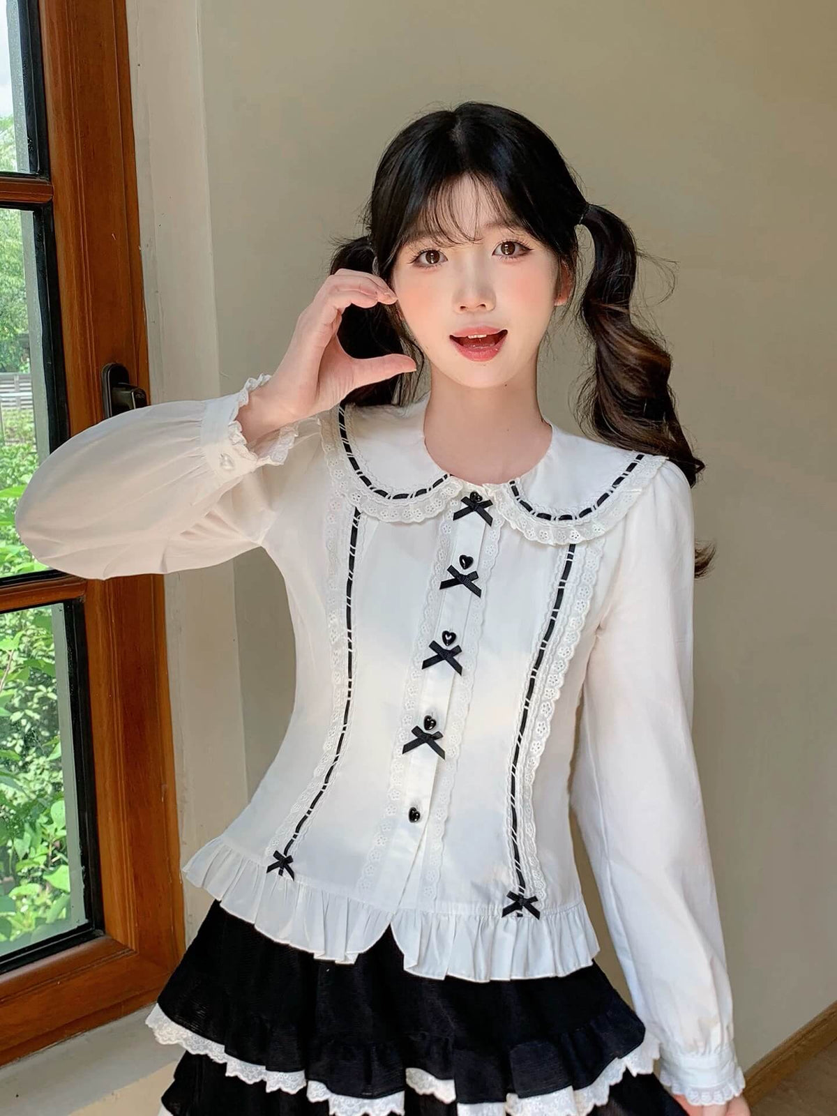 4 Colors Japanese Kawaii Peter Pan Collar Lolita Blouse BY2211