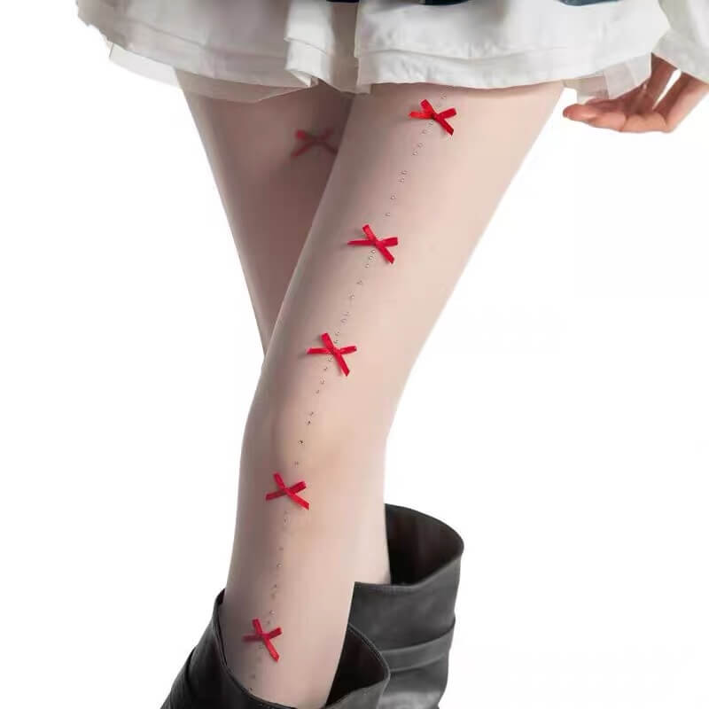 Kawaii Japanese Lolita White Tights BY9216