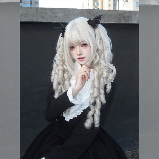 Moonlight Yao Doll Style Claw Clip Twin Ponytail Lolita Wig