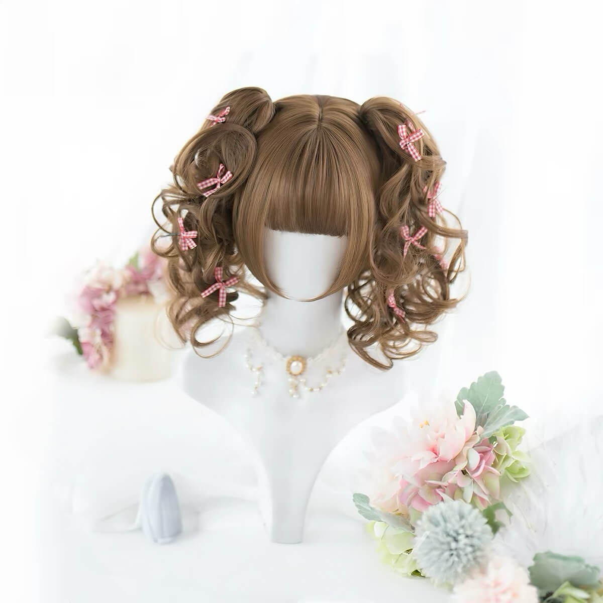 Lilith Dual Claw Clip Lolita Wig with Straight Bangs BY4455