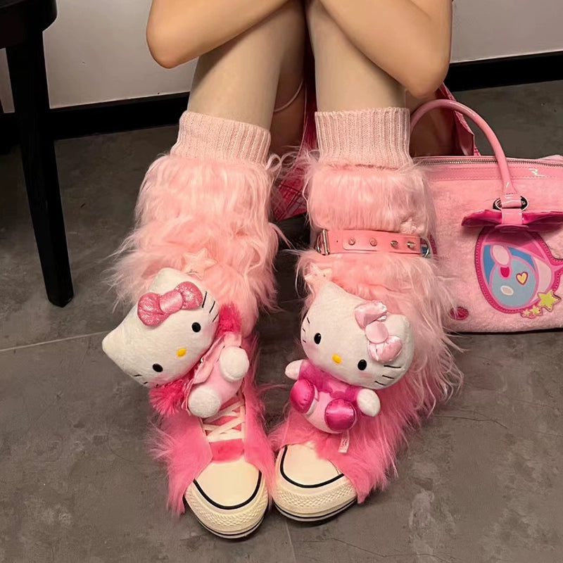 pink hello kitty y2k shoes by12071