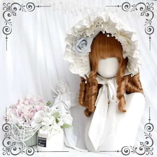 Pearl Girl Vintage Golden Brown Roman Curl Lolita Wig BY3366
