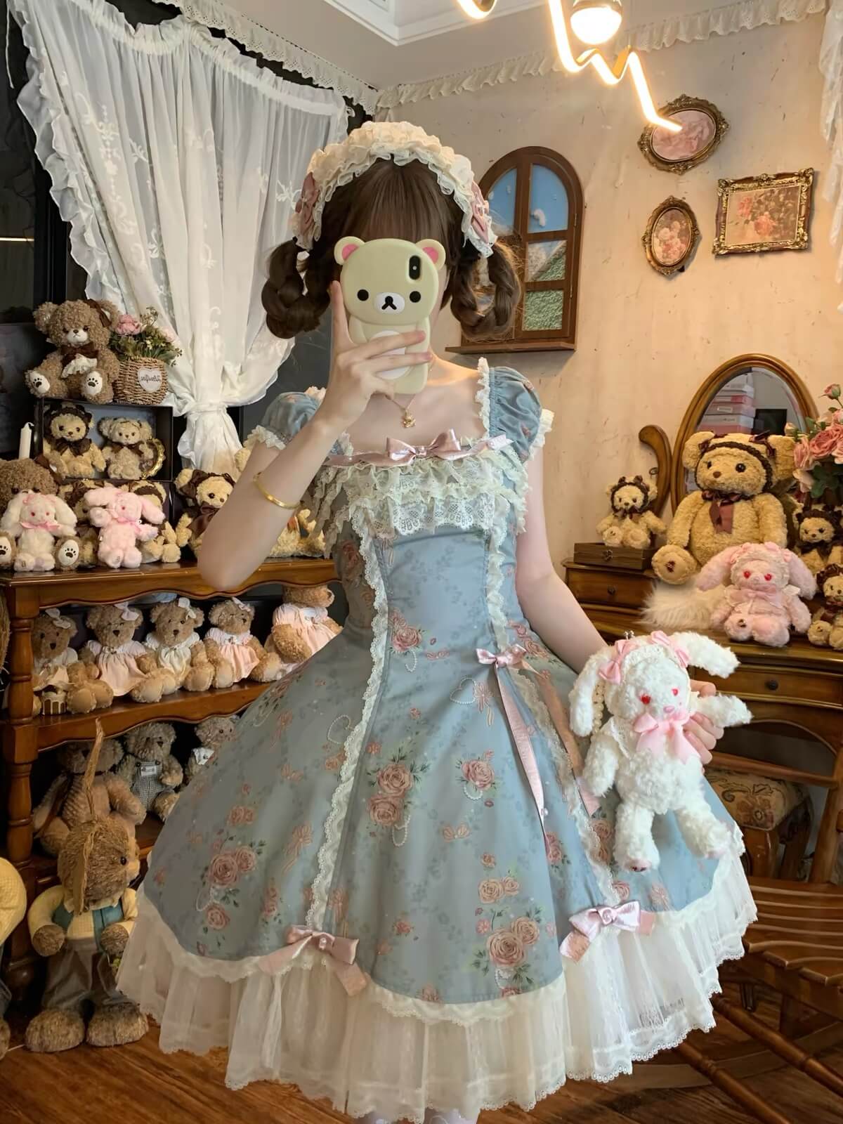 Pearl & Rose Vintage Old‑School Classic Lolita OP| Pre Order BY1112