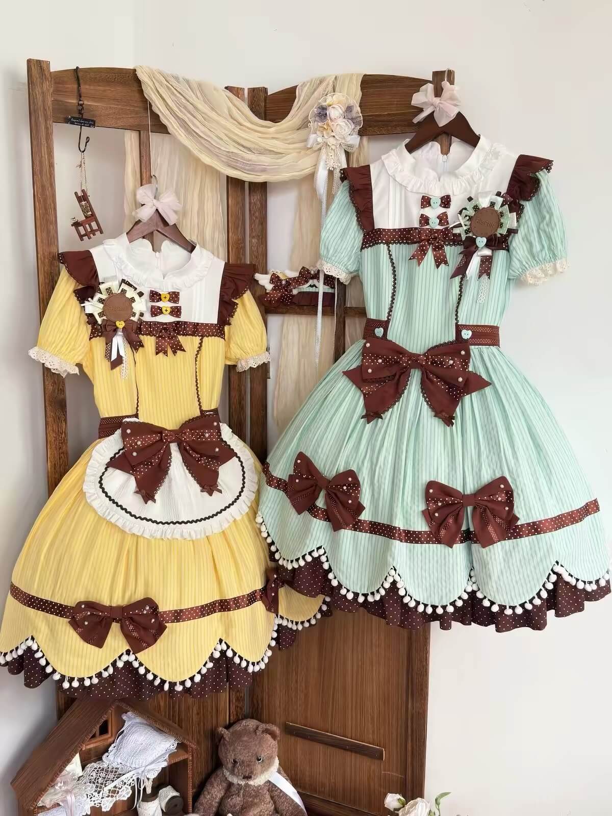 Pre-order Mint Chocolate Cookie Tower Lolita Dress BY9172