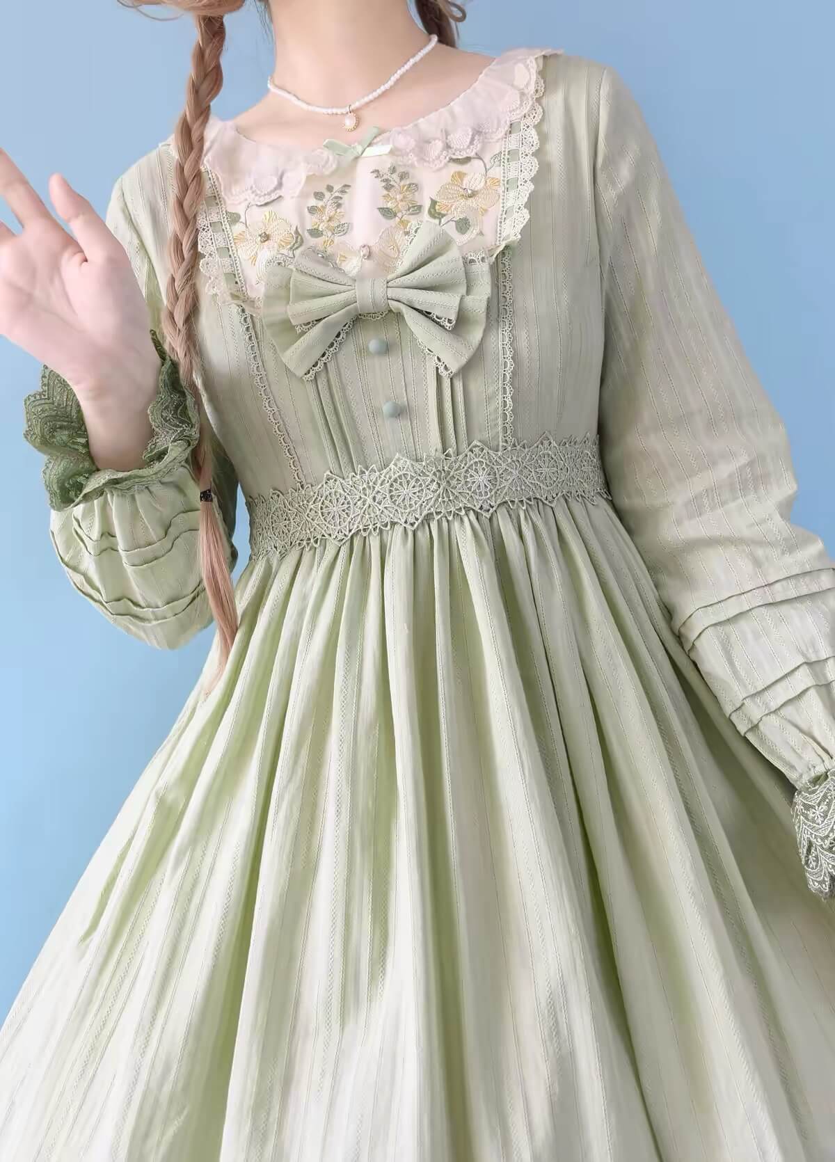 S-3XL Plus Size Daily Sweet Girl Nelly OP Lolita Cotton Dress BY9288