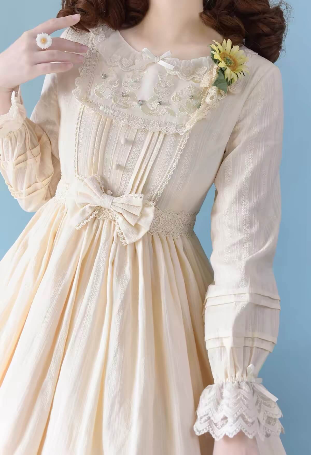 S-3XL Plus Size Daily Sweet Girl Nelly OP Lolita Cotton Dress BY9288