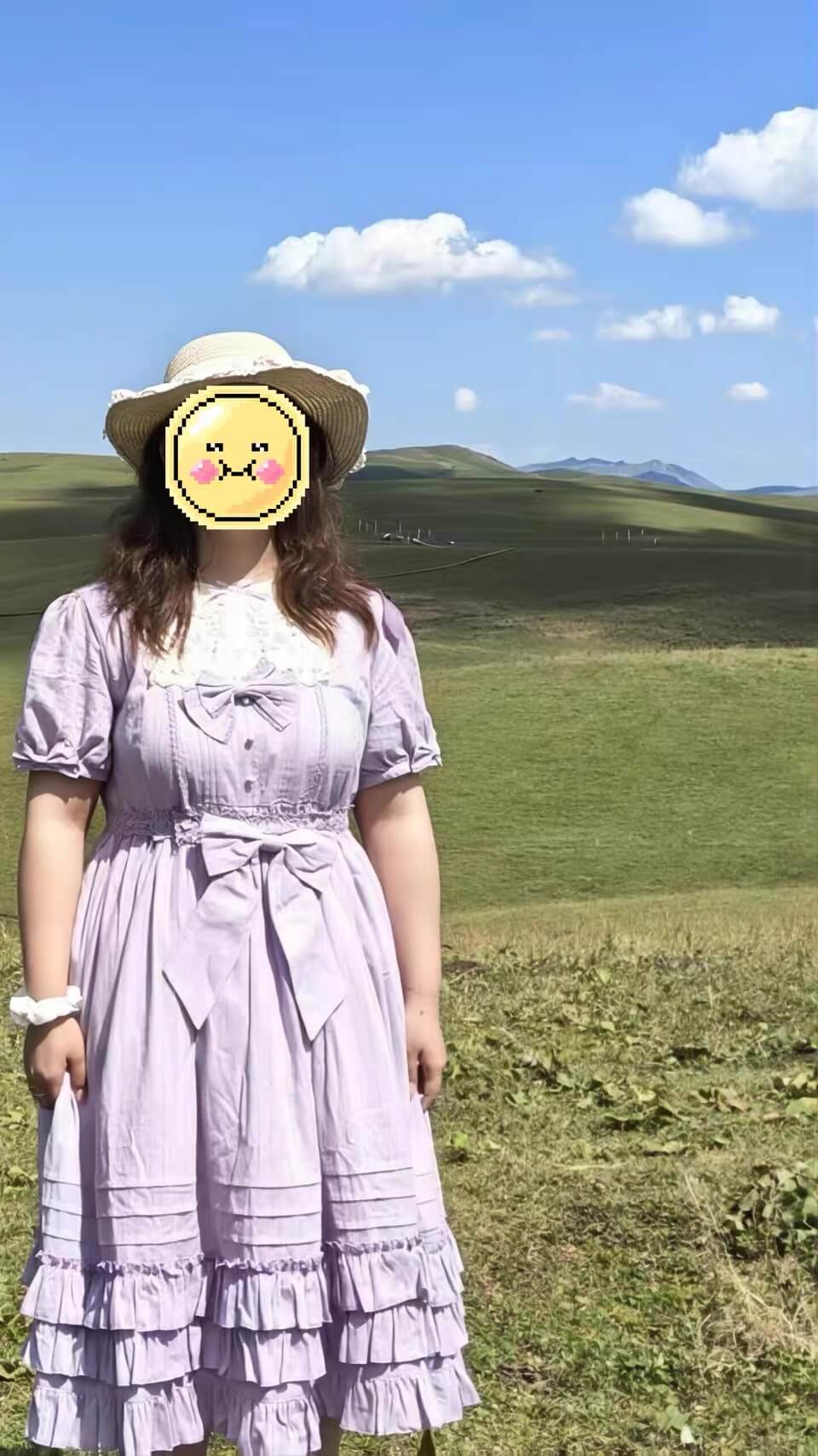 S-3XL Plus Size Daily Sweet Girl Nelly OP Lolita Cotton Dress BY9288