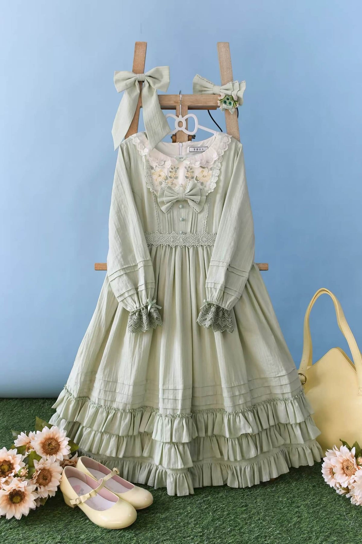 S-3XL Plus Size Daily Sweet Girl Nelly OP Lolita Cotton Dress BY9288