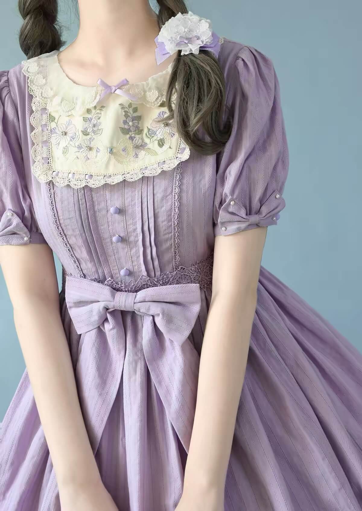 S-3XL Plus Size Daily Sweet Girl Nelly OP Lolita Cotton Dress BY9288
