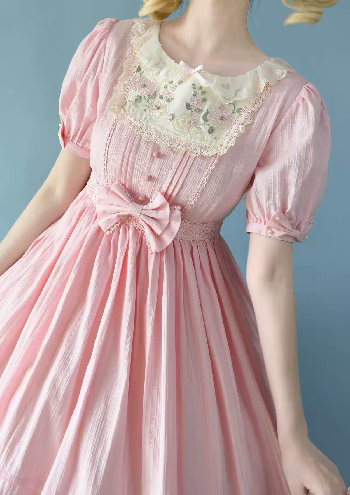 S-3XL Plus Size Daily Sweet Girl Nelly OP Lolita Cotton Dress BY9288