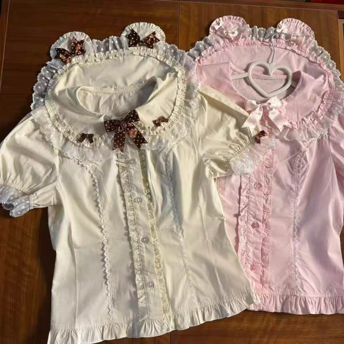 Sweet Doll Collar Short Sleeve Lolita Blouse| In Stock BY1101