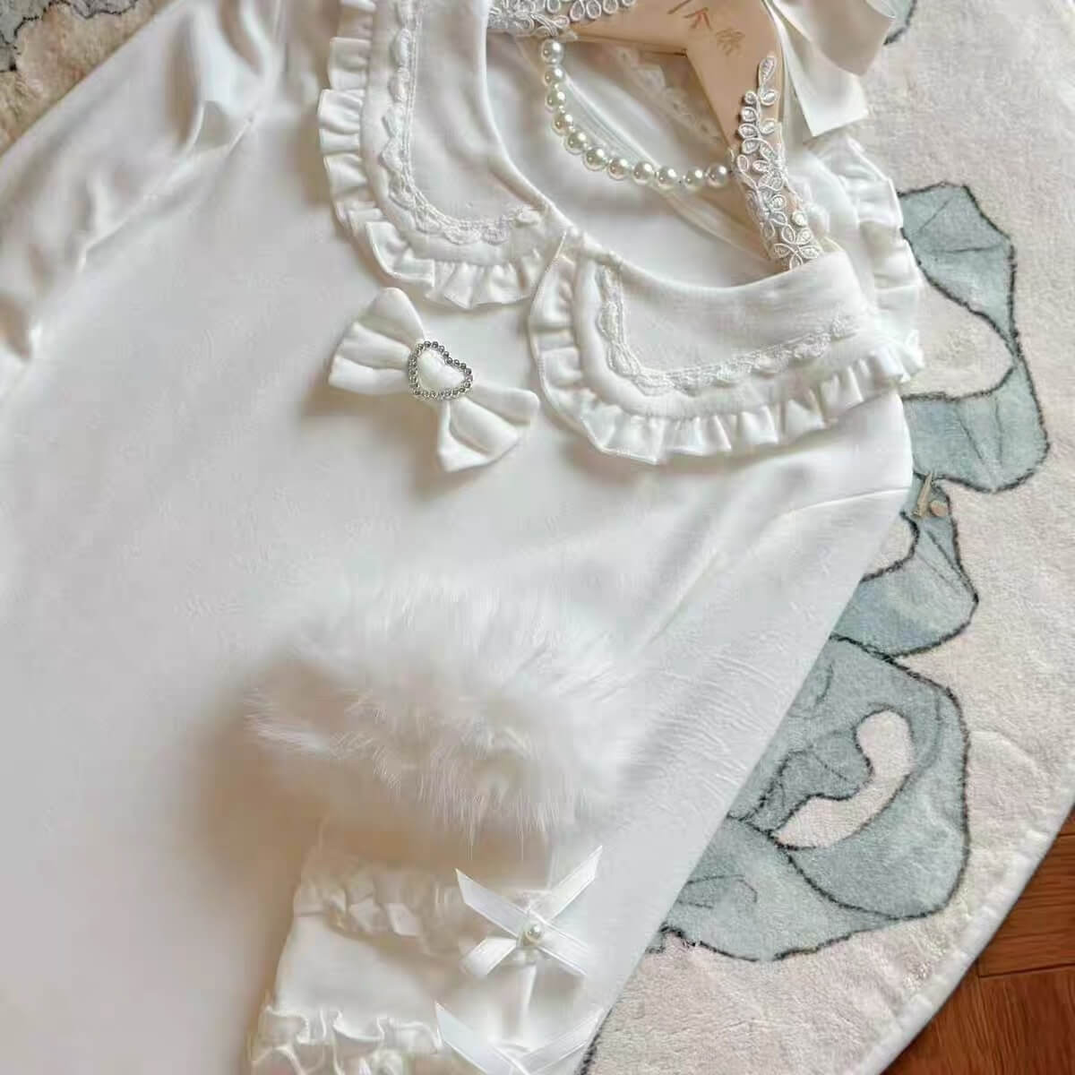 Sweet Girly Peter Pan Collar Lolita Inner Top BY9210